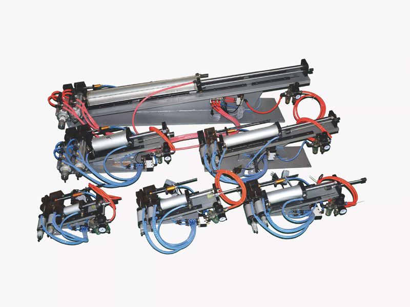 Pneumatic peeling ma