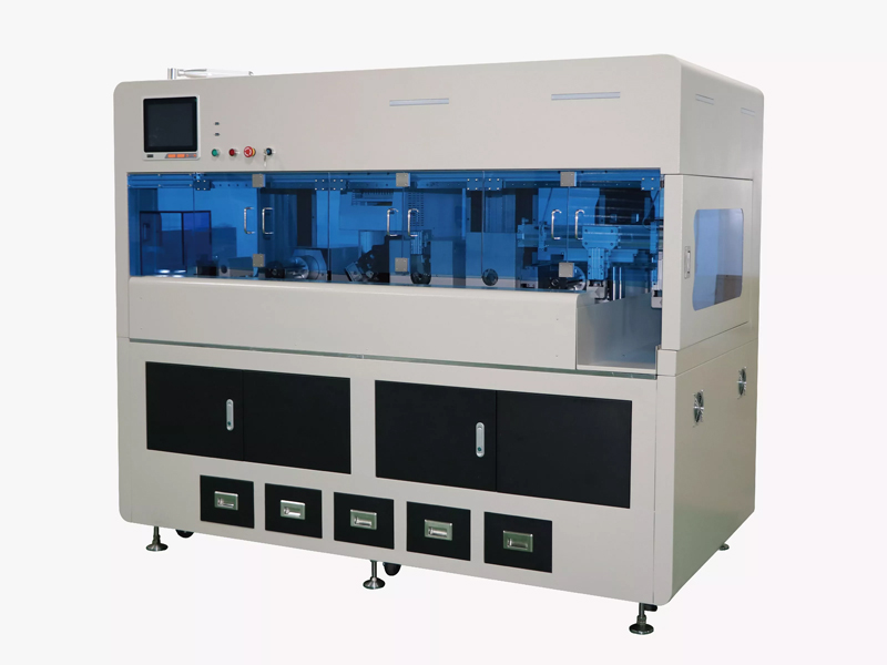 High voltage line five station peeling, cutting and flipping integrated machine