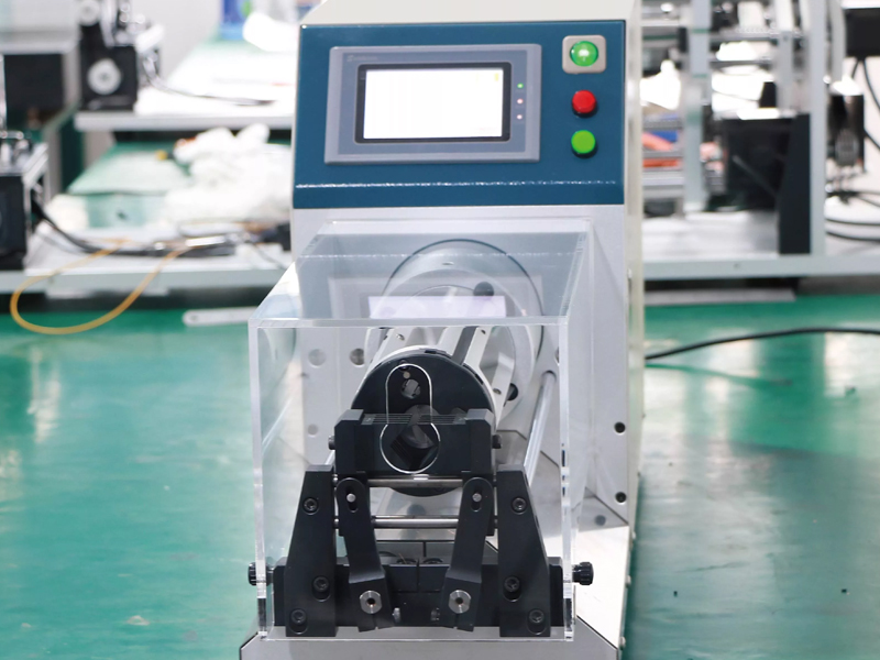 Semi automatic coaxial wire stripping machine