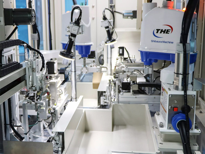 Fully automatic coaxial double end punching machine (short line type)