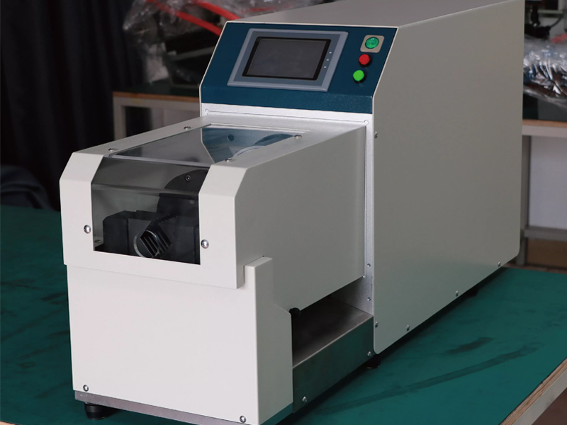 Semi automatic coaxial wire stripping machine