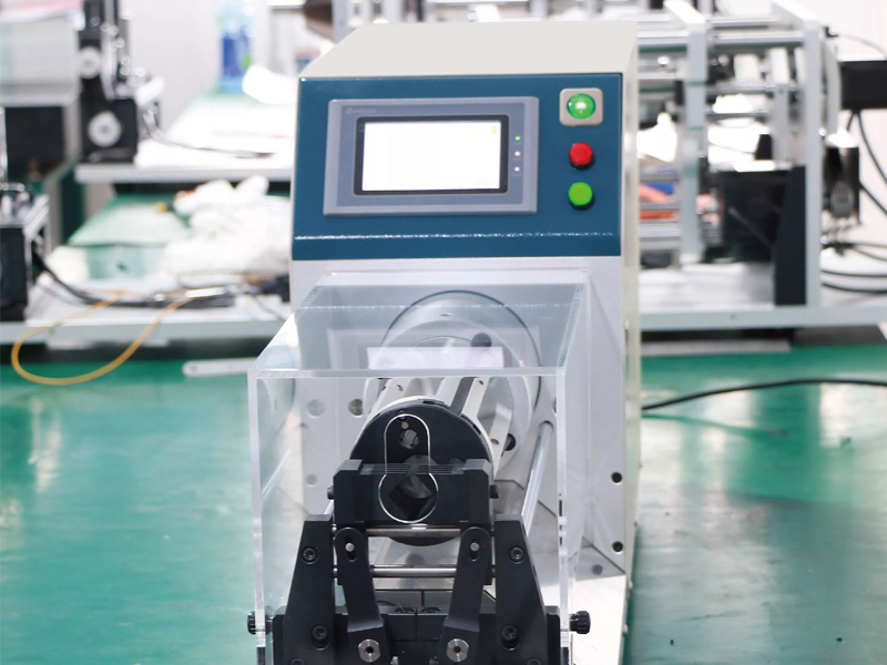 Semi automatic coaxial wire stripping machine